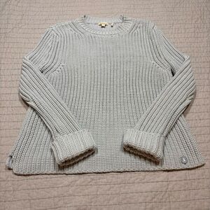 Barbour Knit Sweater Women’s 10 Blue Crew Neck Pullover Casual